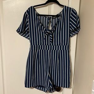 Striped romper juniors